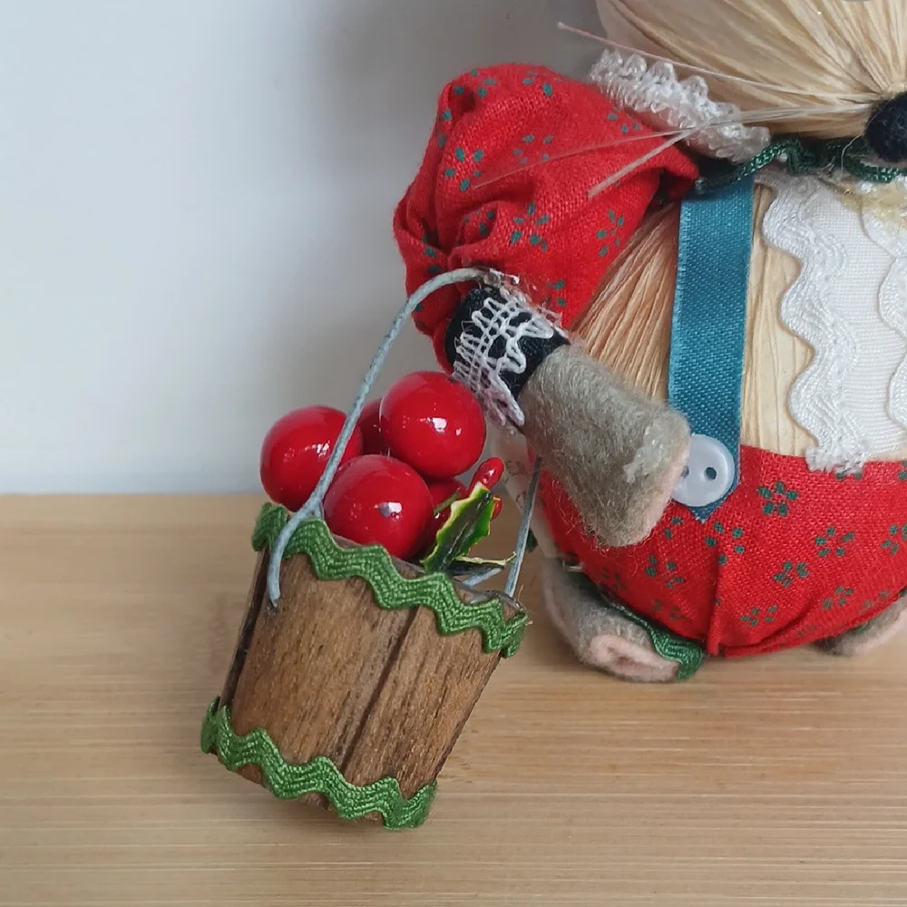 VTG Kurt Adler Chef Corn Husk Mouse Decor 6